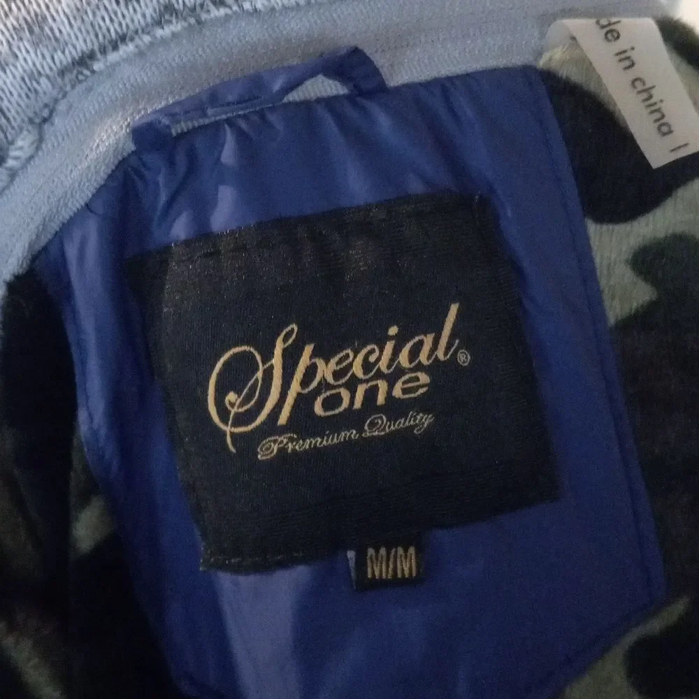 Special One Premium Quality Blue Puffer Jacket Size M